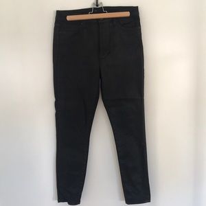 JOE’S JEANS black coated high waisted skinny size 30